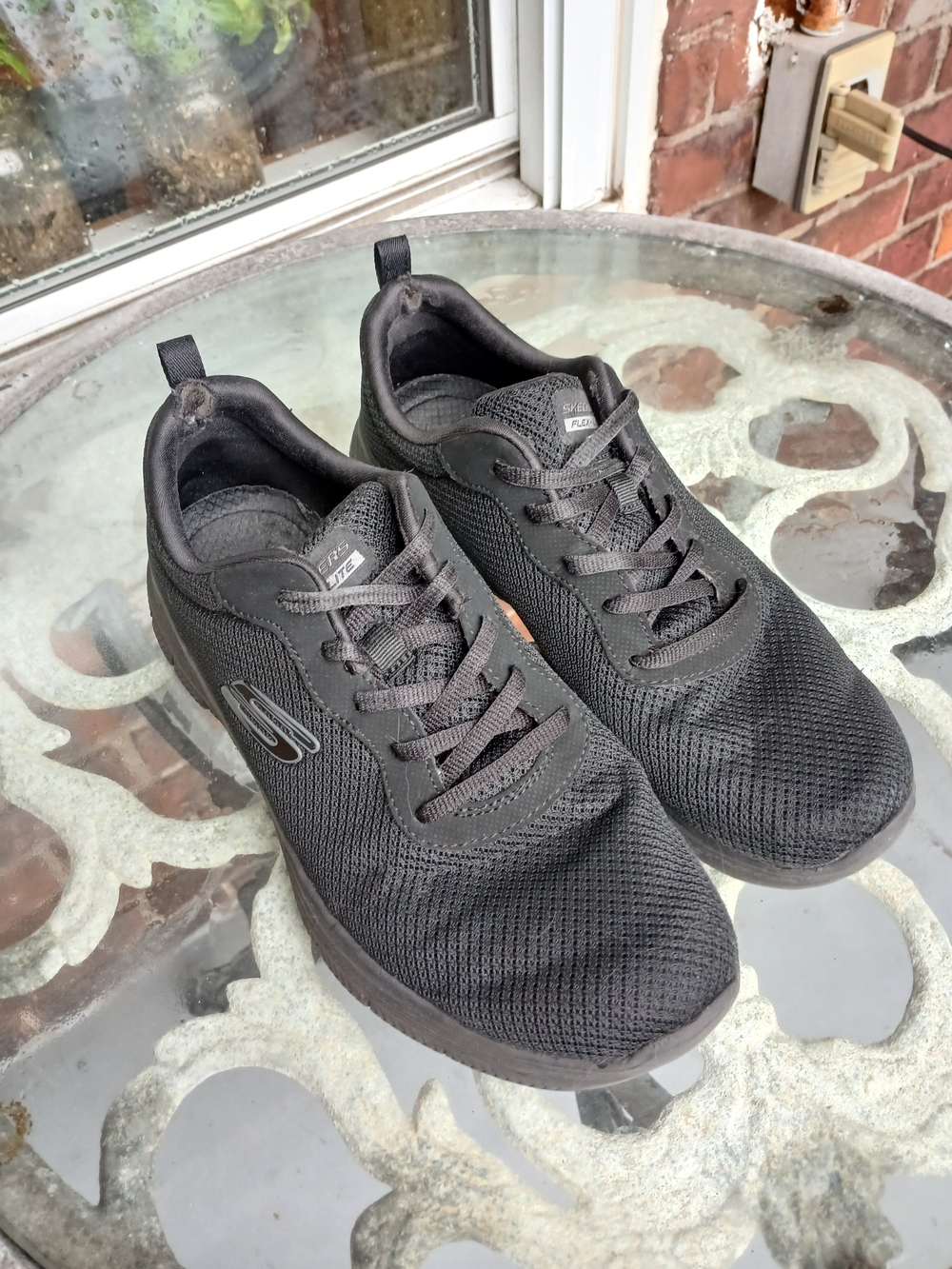 Skechers Women's Black Lightweight Mesh Walk Shoes